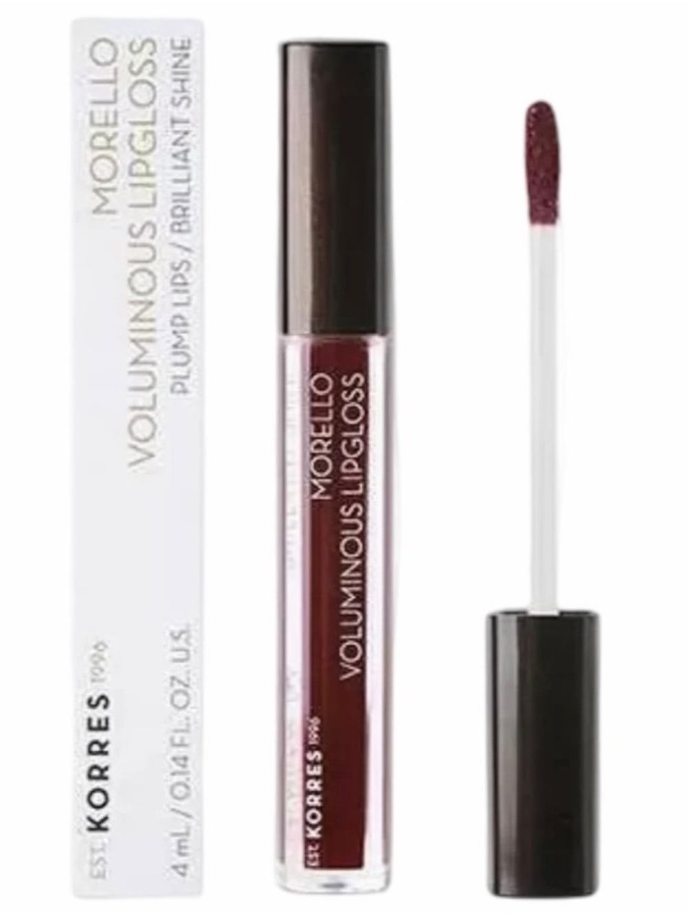 KORRES Morello Voluminous Lip Gloss 58 BLOODY CHERRY Lip Plumper ~ New in Box